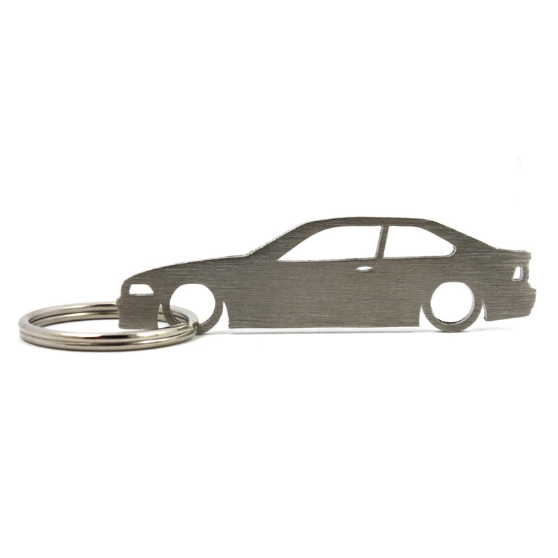 Stainless Steel BMW E36 Coupe Keyring