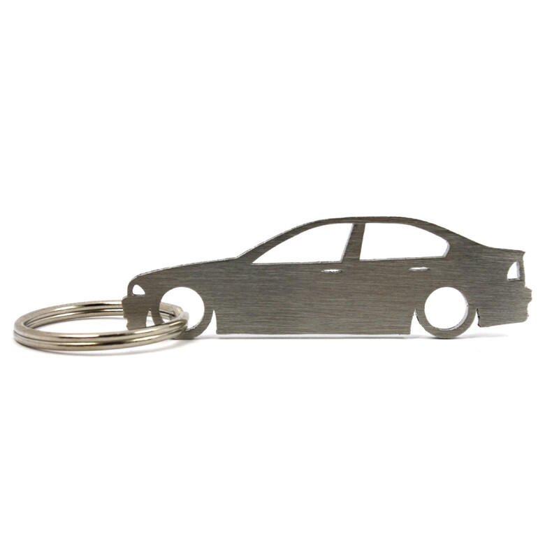 Stainless Steel BMW E46 Sedan Keyring