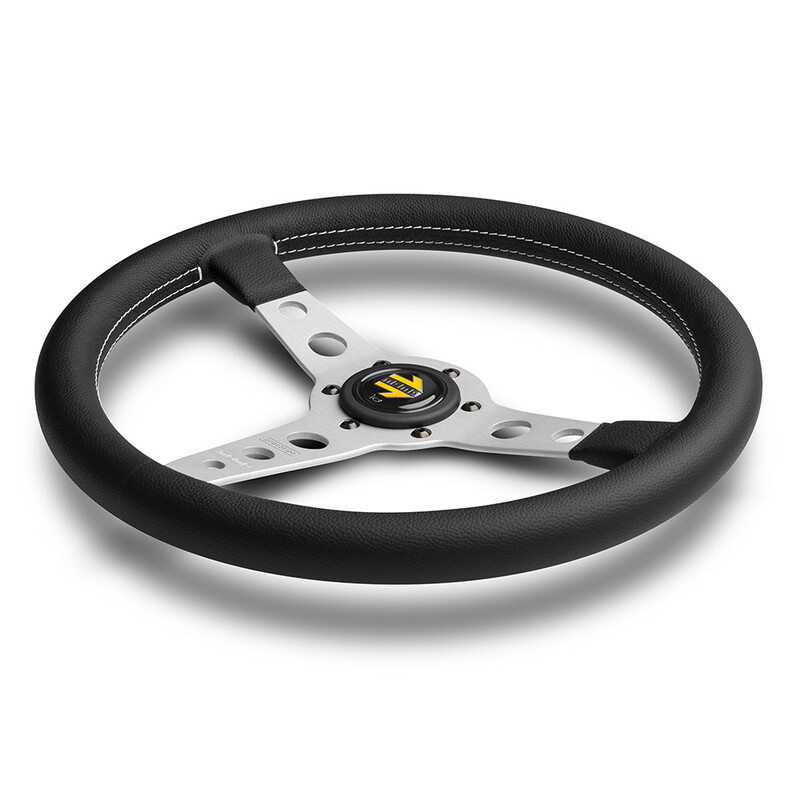 Get Your Momo Prototipo Steering Wheel (39 mm Dish), Black Leather,  Aluminium Spokes - 35 cm | Official Distributor, DriftShop.com