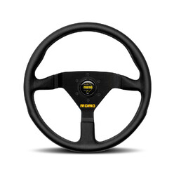 Momo Mod. 78 Steering Wheel (36 mm Dish), Black Leather, Black Spokes - 35 cm