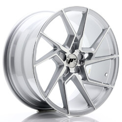 Japan Racing JR-33 Extreme Concave 19x9.5" (5 hole custom PCD) ET20-45, Silver / Machined