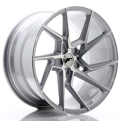 Japan Racing JR-33 Extreme Concave 20x10.5" (5 hole custom PCD) ET15-30, Silver / Machined
