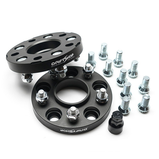 10mm 5x112 Hub Centric black wheel spacers for Mercedes Benz C300 C350 C63 4