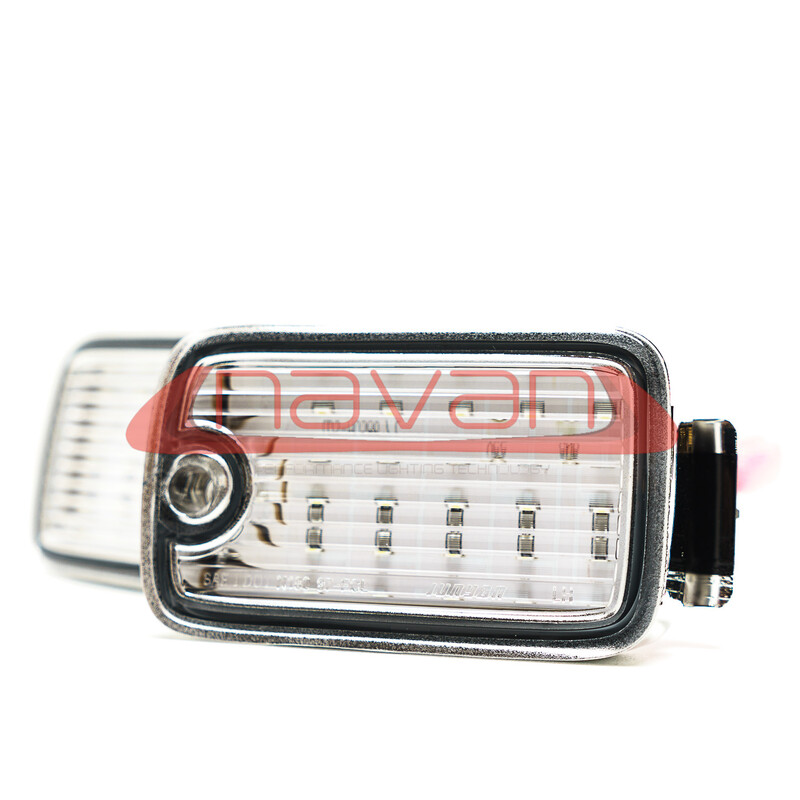 Navan "Type X" LED Front White Blinkers Nissan 200SX S13