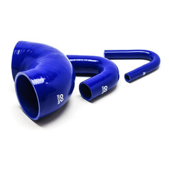 Silicone 135° Elbow Ø16 to Ø102 mm, Blue