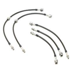 Goodridge Braided Brake Hoses for Fiat Uno Turbo, without ABS