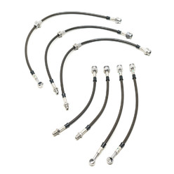 Goodridge Braided Brake Hoses for Nissan Patrol Y61, with ABS (1997+)