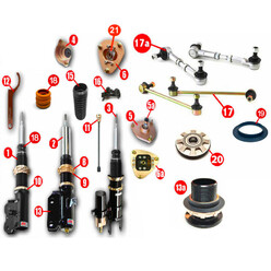 Replacement Parts for BC Racing Coilovers