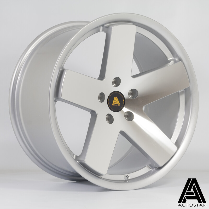 Autostar Euro 18x9.5" 5x112 ET33, Silver, Polish Face