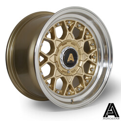 Autostar Sprint 15x8" 4x100/108 ET10, Gold, Polished Lip