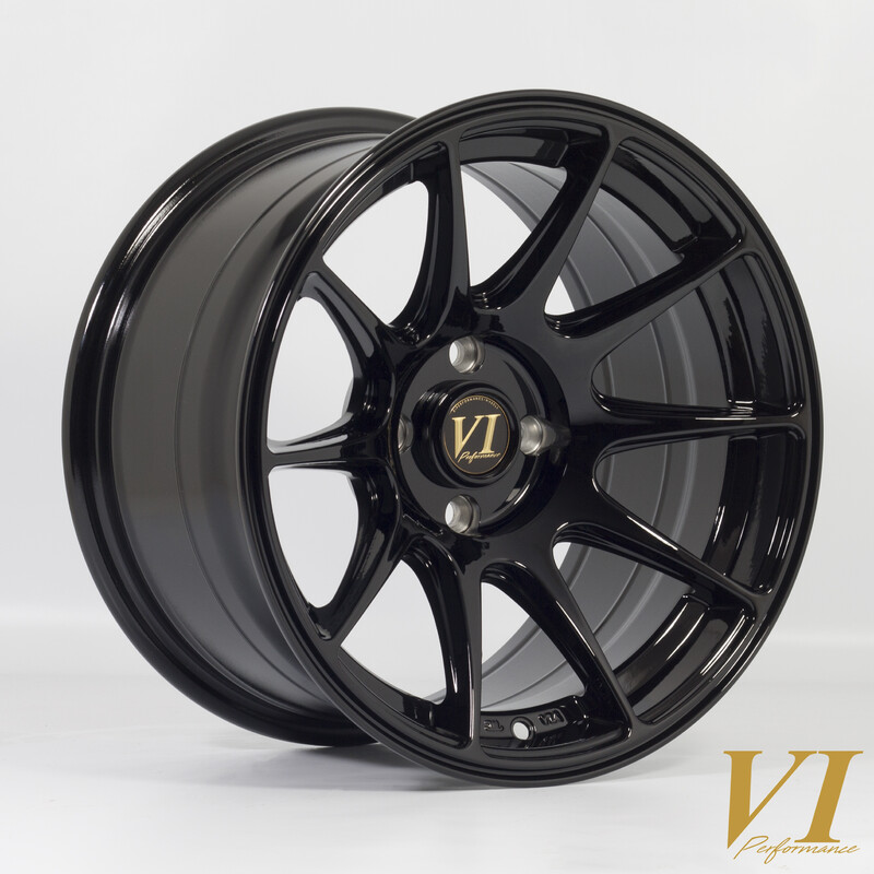 Rota BDR 15x8.25" 4x100 ET0, Gloss Black