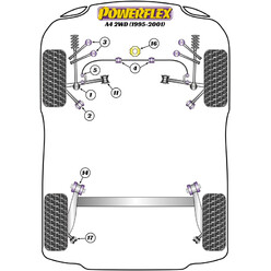 Powerflex Poly Bushes for Audi A4 B5 2WD (95-01)