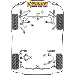 Powerflex Poly Bushes for Audi A4 B5 Quattro (95-01)