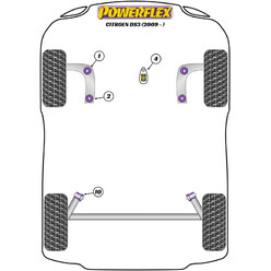 Powerflex Poly Bushes for Citroen DS3 (2009+)