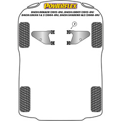 Powerflex Poly Bushes for Dacia Dokker (2012+)