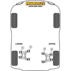 Powerflex Poly Bushes for Ferrari 512TR (91-94)