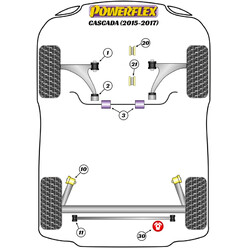 Powerflex Poly Bushes for Holden Cascada (15-17)