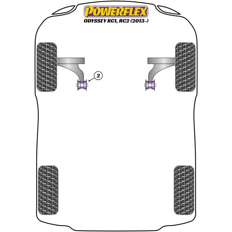 Powerflex Poly Bushes for Honda Odyssey RC1 & RC2 (2013+)
