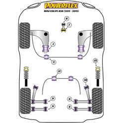 Powerflex Poly Bushes for Mini Cooper R58 Coupe (11-15)