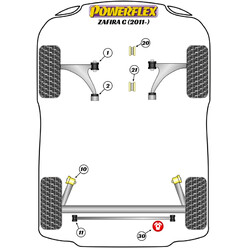 Powerflex Poly Bushes for Opel Zafira C (2011+)