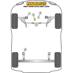 Powerflex Poly Bushes for Suzuki Swift Sport ZC31S (06-10)