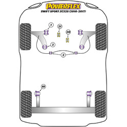 Powerflex Poly Bushes for Suzuki Swift Sport ZC32S (10-17)