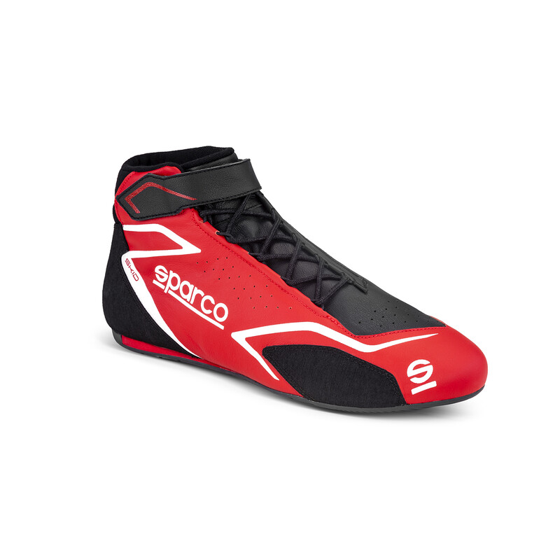 Sparco Skid Racing Shoes, Red (FIA) Size 38