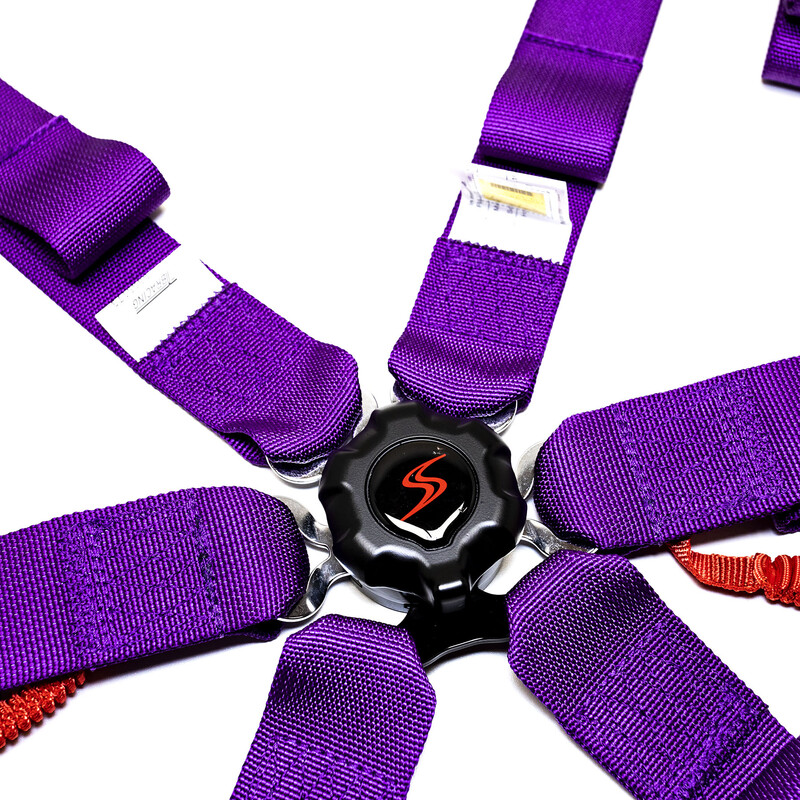 DriftShop 6-Point Harness - Purple - FIA 2025