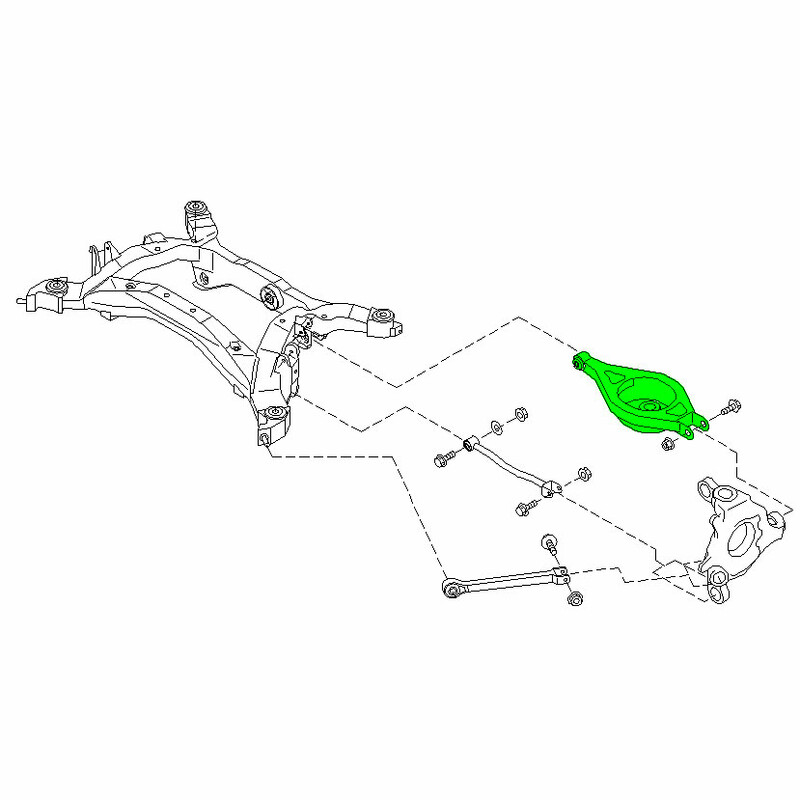 DriftMax Uniball Rear Toe Arms for Nissan 350Z (Coilover Springs)
