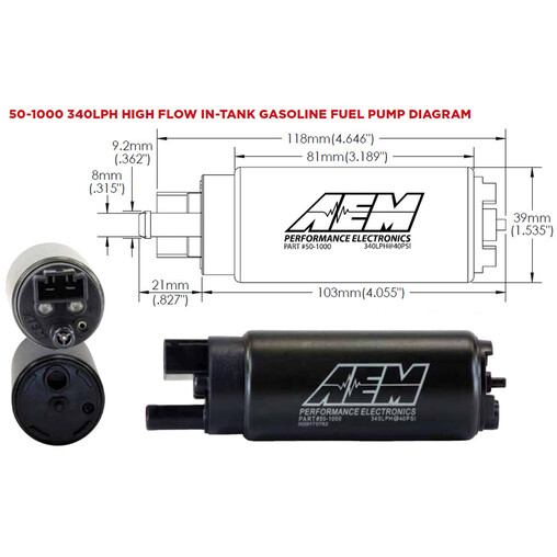 AEM Universal 340 Lph Fuel Pump