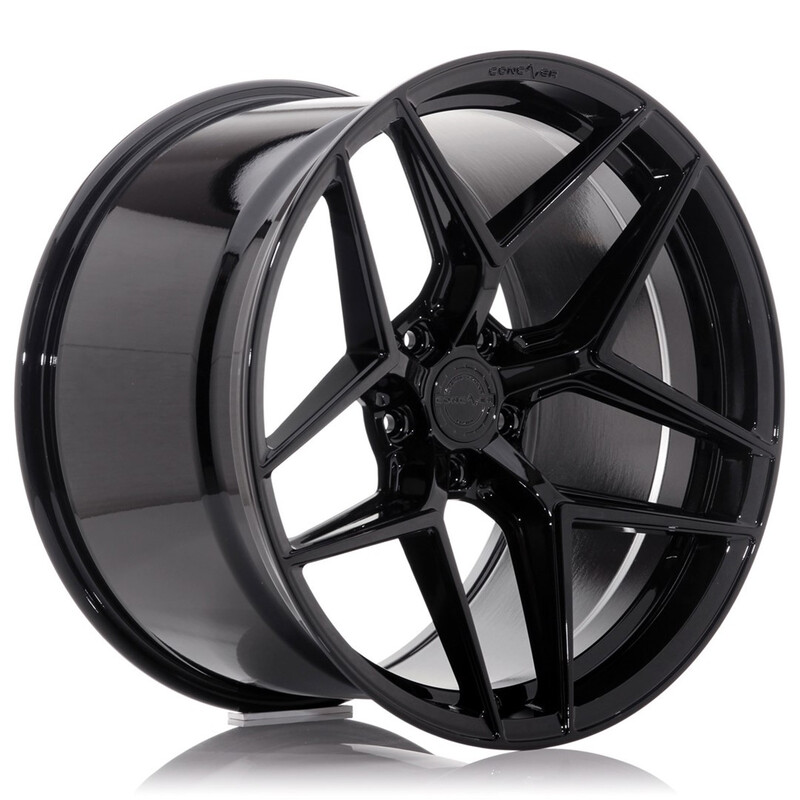 Concaver CVR2 20x8.5" (5 hole custom PCD) ET20-45, Platinum Black