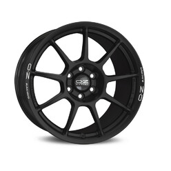 OZ Challenge HLT 18x10" 5x120 ET25, Flat Black, White Lettering