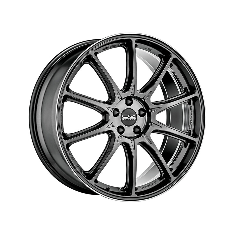 OZ Hyper XT HLT 20x9" 5x112 ET30, Star Graphite, Diamond Lip