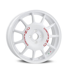 OZ Leggenda 17x7" 4x100 ET37, White, Red Lettering