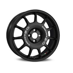 OZ Leggenda 17x7" 4x100 ET42, Flat Black, White Lettering