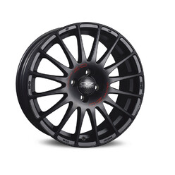 OZ Superturismo GT 14x6" 4x108 ET15, Flat Black, Red Lettering