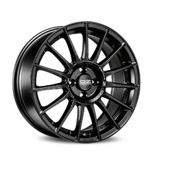 OZ Superturismo LM 17x7.5" 5x100 ET35, Flat Black, Silver Lettering