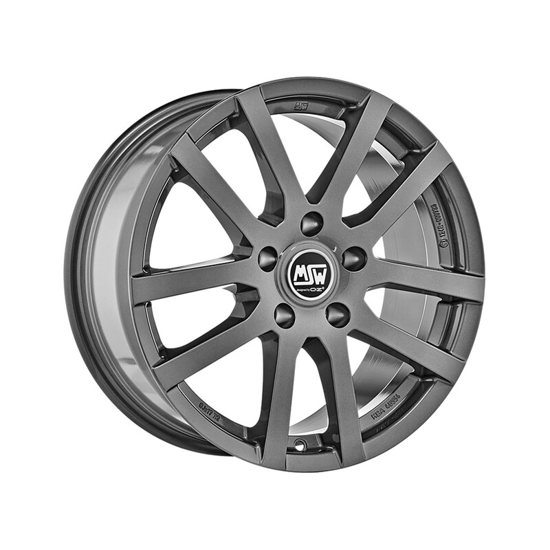 MSW 22 16x6.5" 5x112 ET45, Grey Silver
