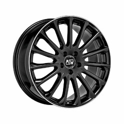 MSW 30 18x7.5" 5x112 ET33, Gloss Black, Diamond Lip