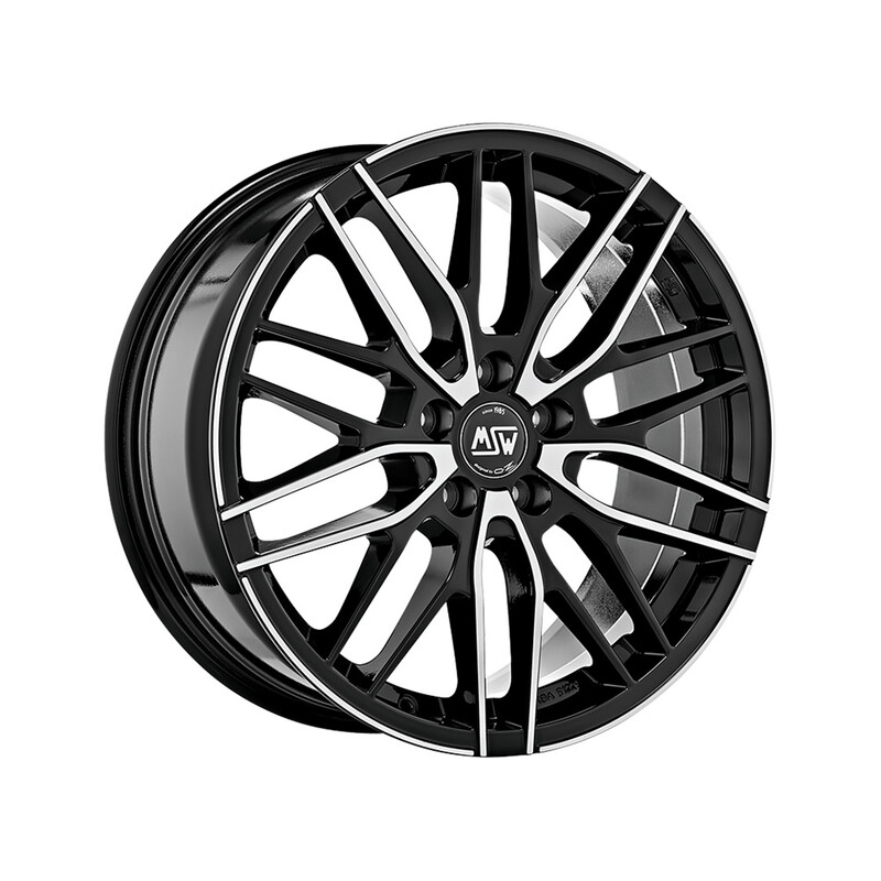 MSW 72 18x8" 5x112 ET28, Black Full Polished