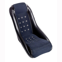 Corbeau GT4 Retro Bucket Seat (Black Vinyl & Black Fabric)