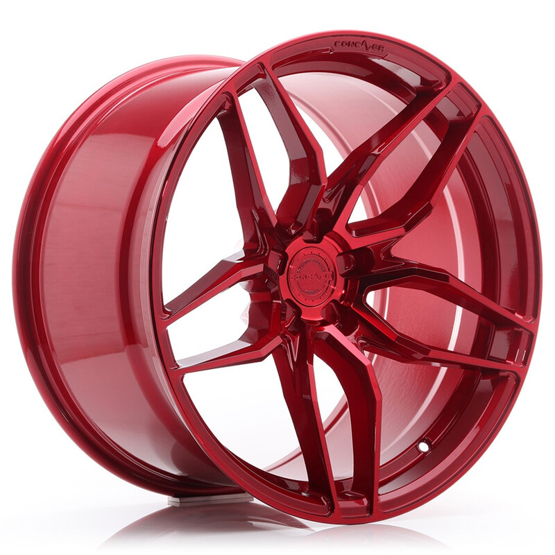 Concaver CVR3 20x10.5" (5 hole custom PCD) ET15-45, Candy Red