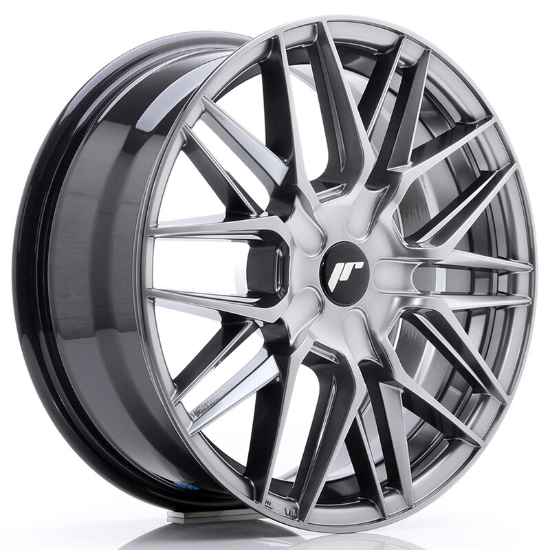 Japan Racing JR-28 17x7" (4 & 5 hole custom PCD) ET20-45, Hyper Black