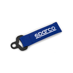 Sparco Leather Keychain - Blue