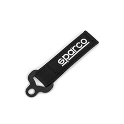 Sparco Leather Keychain - Black