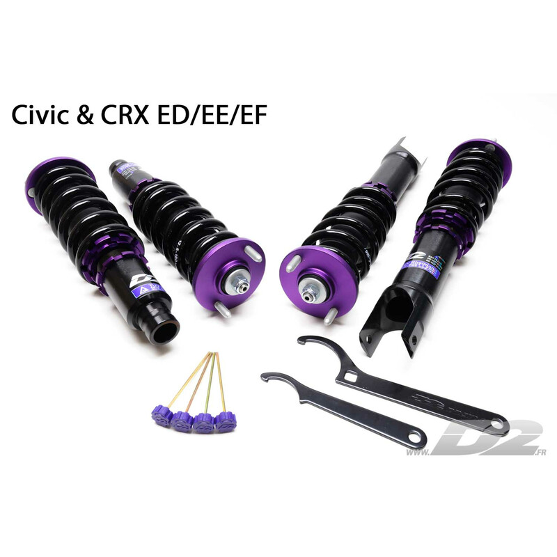 D2 Street Coilovers for Honda Civic ED / EE / EF (89-91)