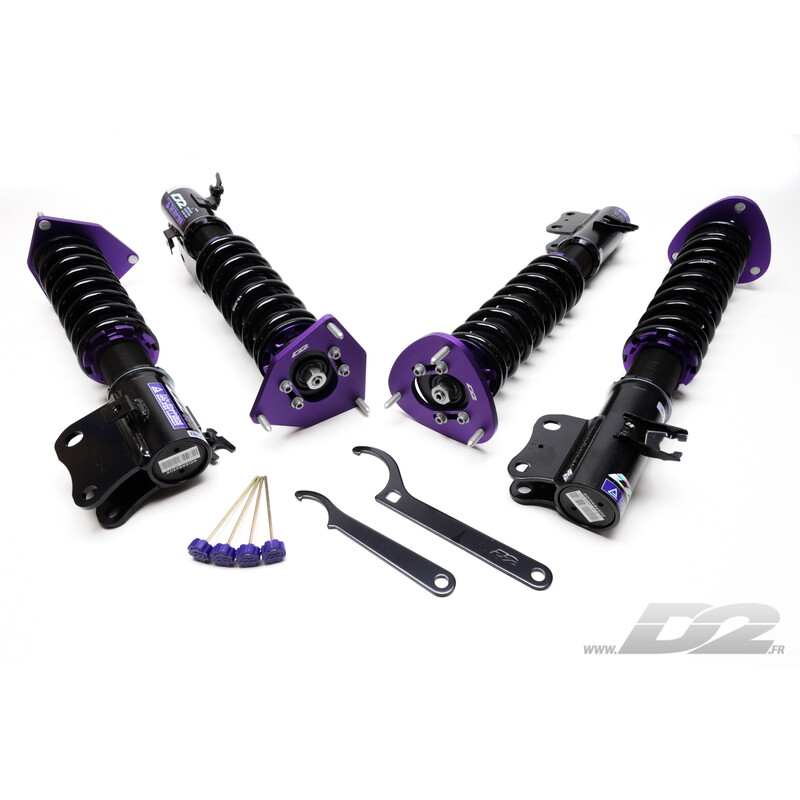D2 Street Coilovers for Subaru Impreza WRX / STI GD & GG (5x114.3, 05-07)