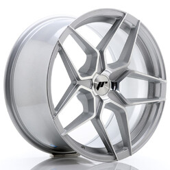 Japan Racing JR-34 Extreme Concave 18x9" (5 hole custom PCD) ET20-42, Silver, Machined Face