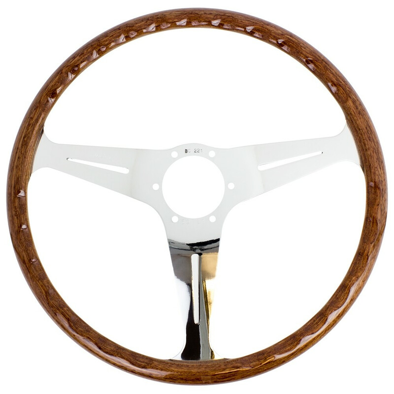 Nardi\u0020Classic\u0020ND39\u0020Steering\u0020Wheel,\u0020Wood,\u0020Chrome\u0020Spokes,\u002040\u0020mm\u0020Dish