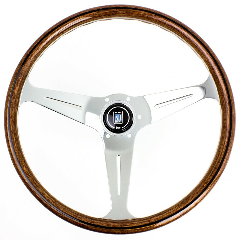 Nardi\u0020Classic\u0020ND39\u0020Steering\u0020Wheel,\u0020Wood,\u0020Chrome\u0020Spokes,\u002040\u0020mm\u0020Dish